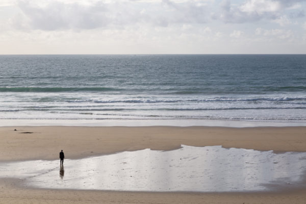 Silhouette sur la Plage de la Palue, Presqu'île de Crozon en Bretagne